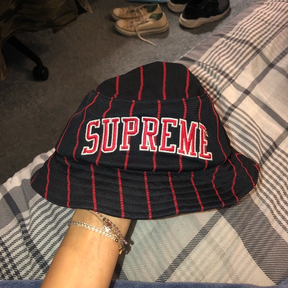 red fishing hat